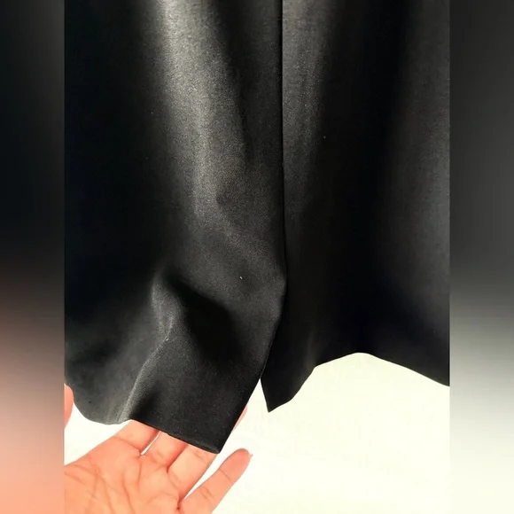 ** Rickie Freeman for Teri Jon Black Jackie-O Crepe Sheath Dress Size 4